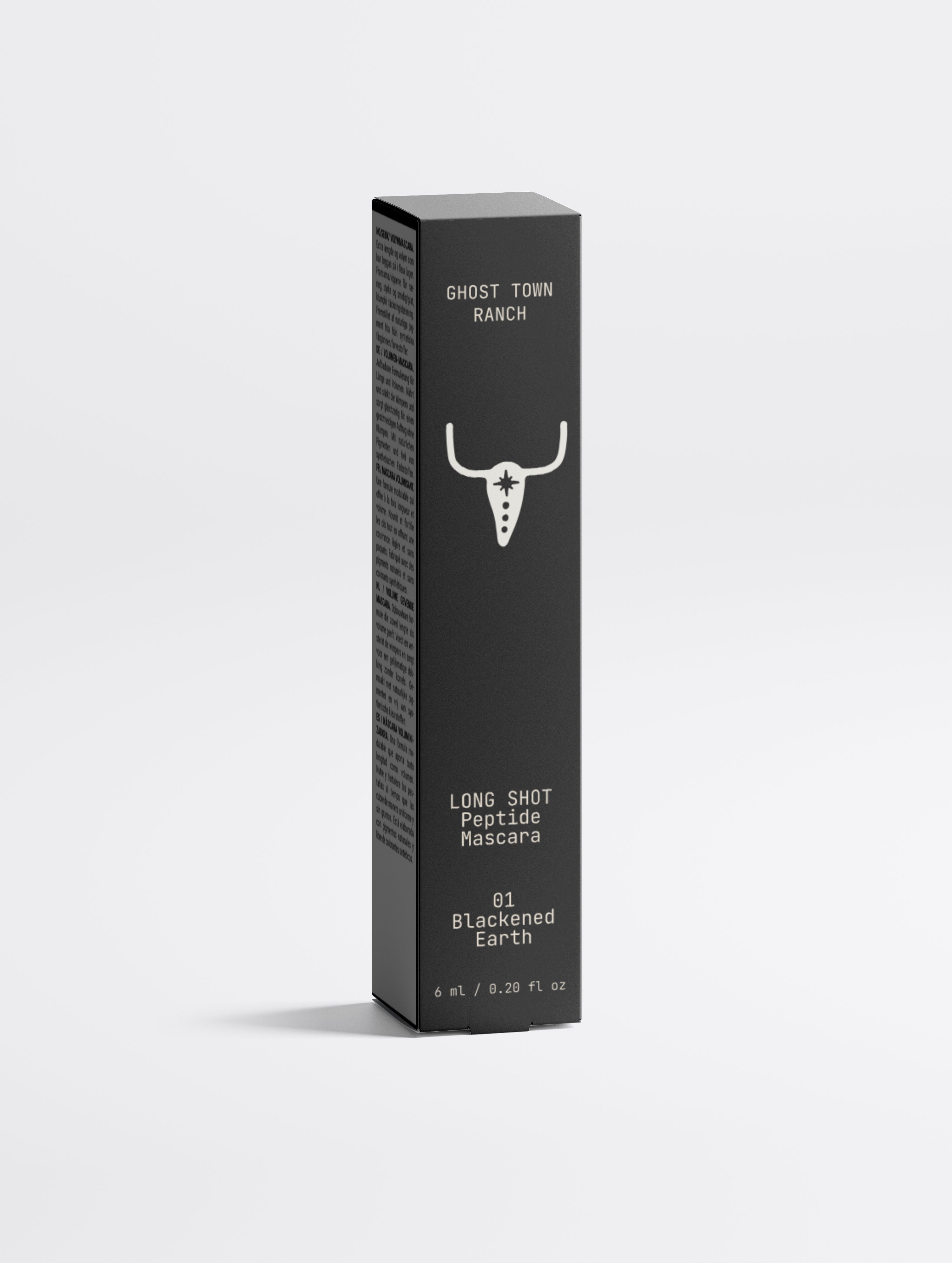LONG SHOT Peptide Mascara in Blackened Earth