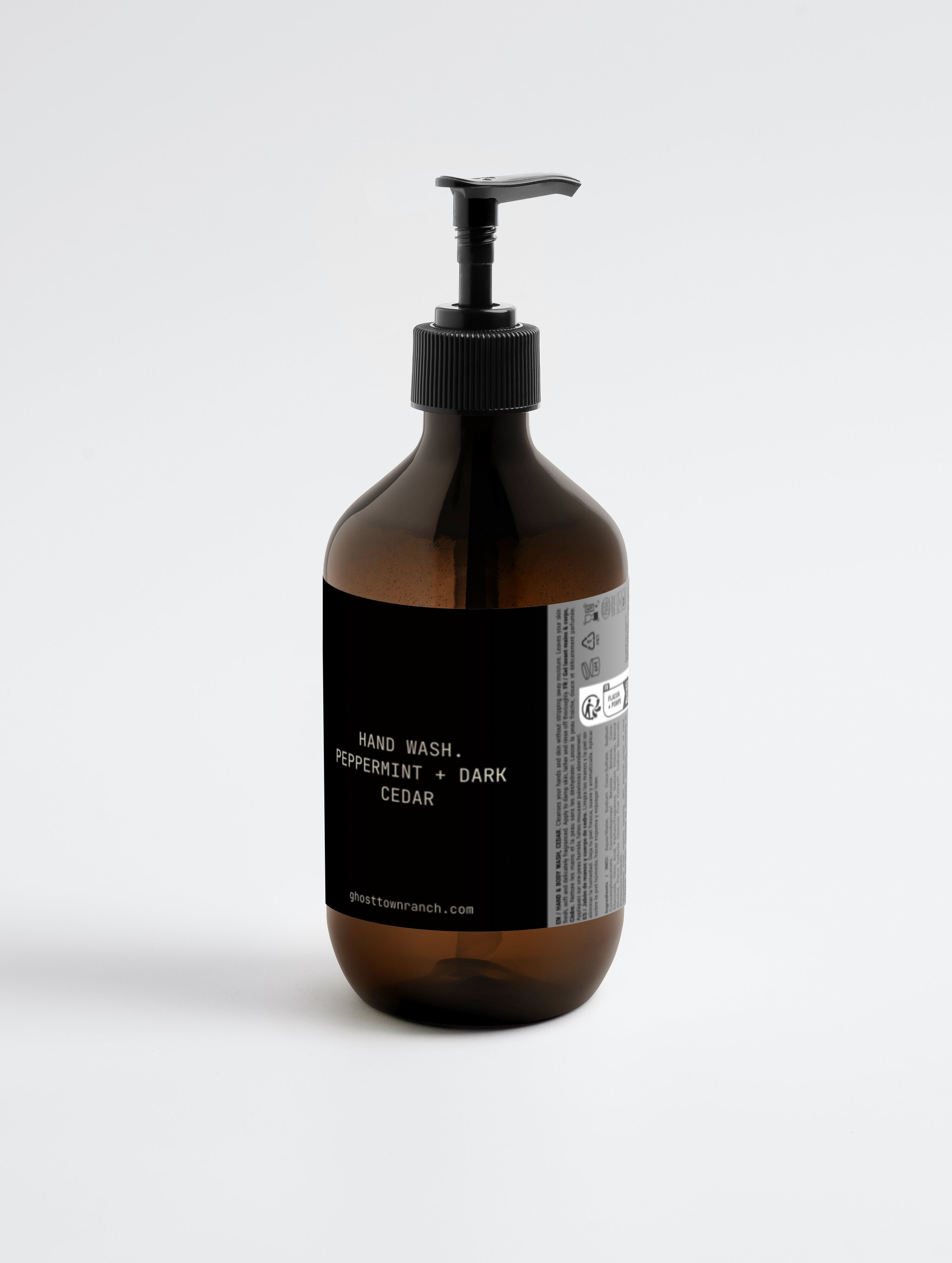 Hand & Body Wash, Peppermint & Dark Cedar