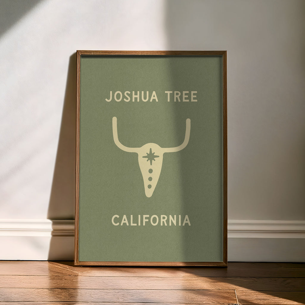 Ghost Town Ranch Skull - Joshua Tree - Olive Green