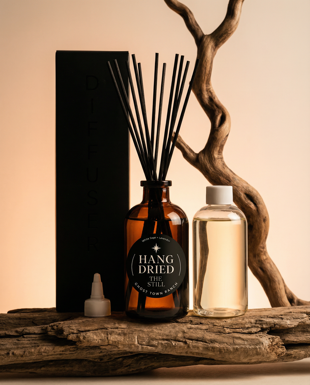 The Still Amber Glass Reed Diffuser