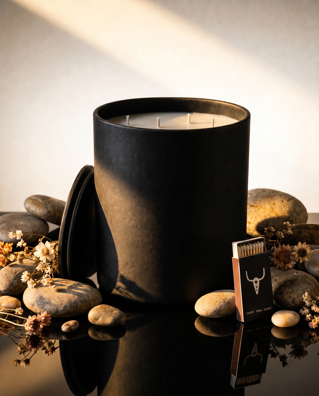 The Monument, Hand-Poured Mega 4-Wick Coconut-Soy Candle, 55oz