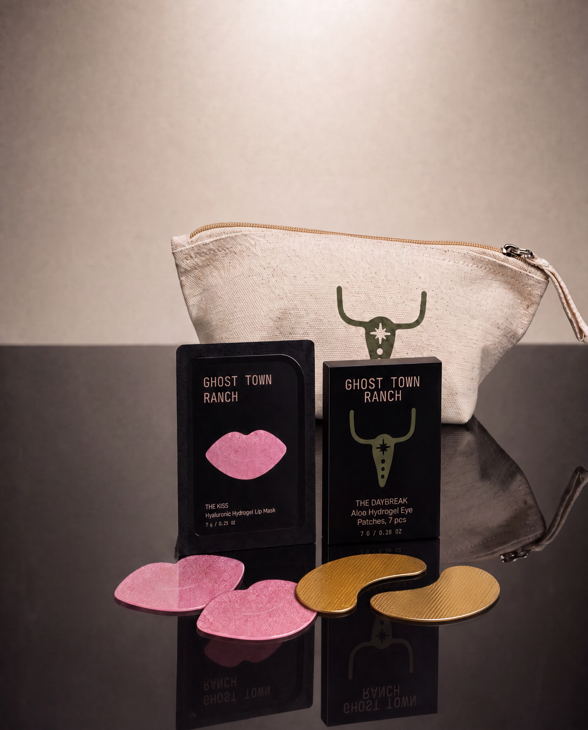 Shotgun Wedding — Lips + Eyes Kit, mini zipper bag